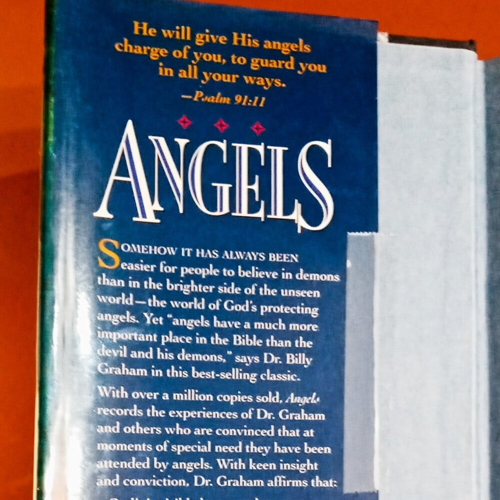 ANGELS, Billy Graham | Vintage 1994 Hardcover w/Dust Jacket Collectible Book - Picture 7 of 14